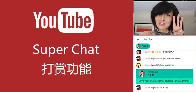 Youtube打赏功能