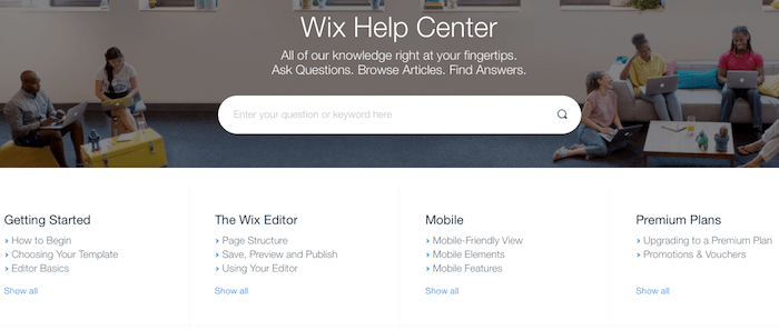 wix支援中心